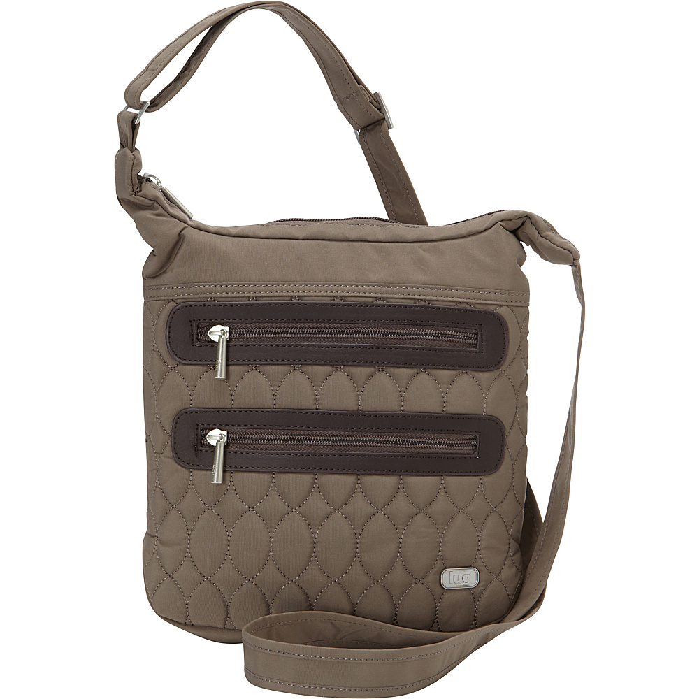 Lug Sidesaddle Crossbody Walnut Brown Lug Fabric Handbags