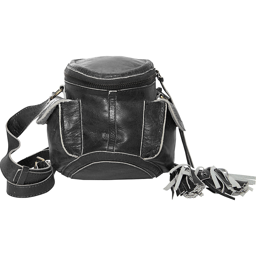 Latico Leathers Clover Crossbody Washed Black Latico Leathers Leather Handbags