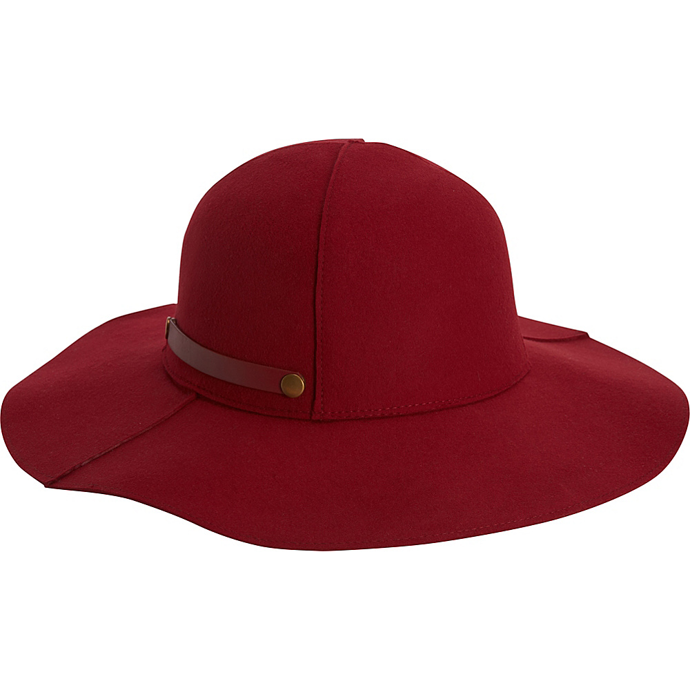 Adora Hats Packable Wool Felt Floppy Hat Burgundy Adora Hats Hats Gloves Scarves