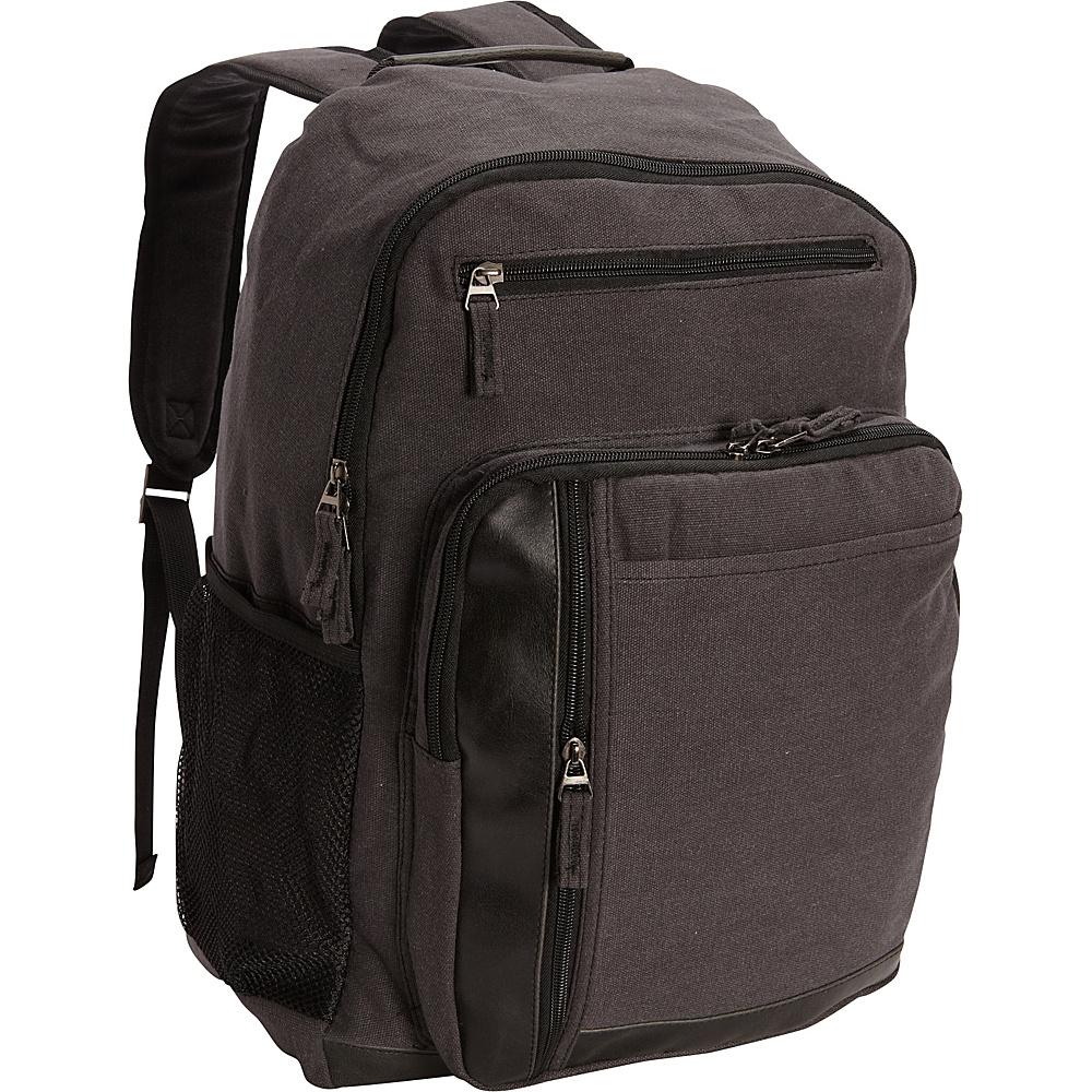 Bellino Tahoe Canvas Backpack Black Bellino Business Laptop Backpacks