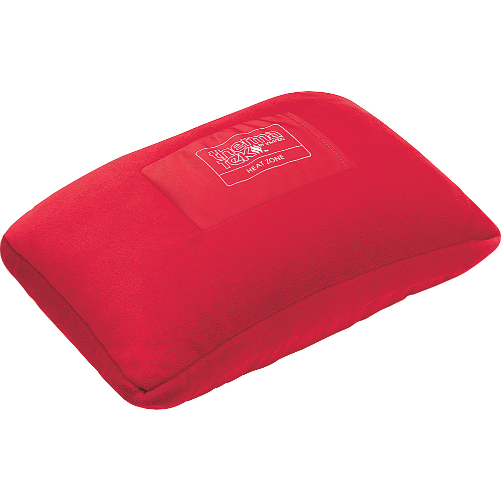 Therma Tek Heated Travel Lumbar Pillow Red Therma Tek Travel Pillows Blankets