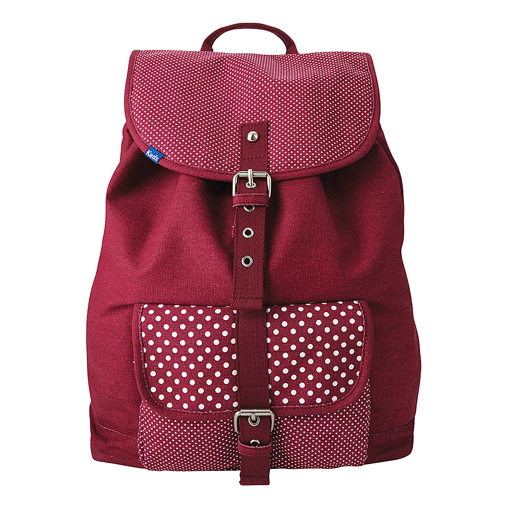 Keds Slouchy Full Size Backpack Beet Red Keds School Day Hiking Backpacks
