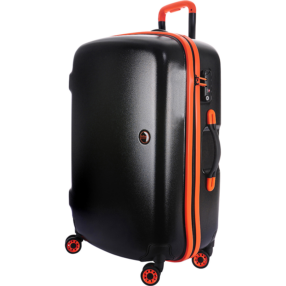 Lojel Nimbus IPX 3 Waterproof Luggage Medium Black Orange Lojel Hardside Checked