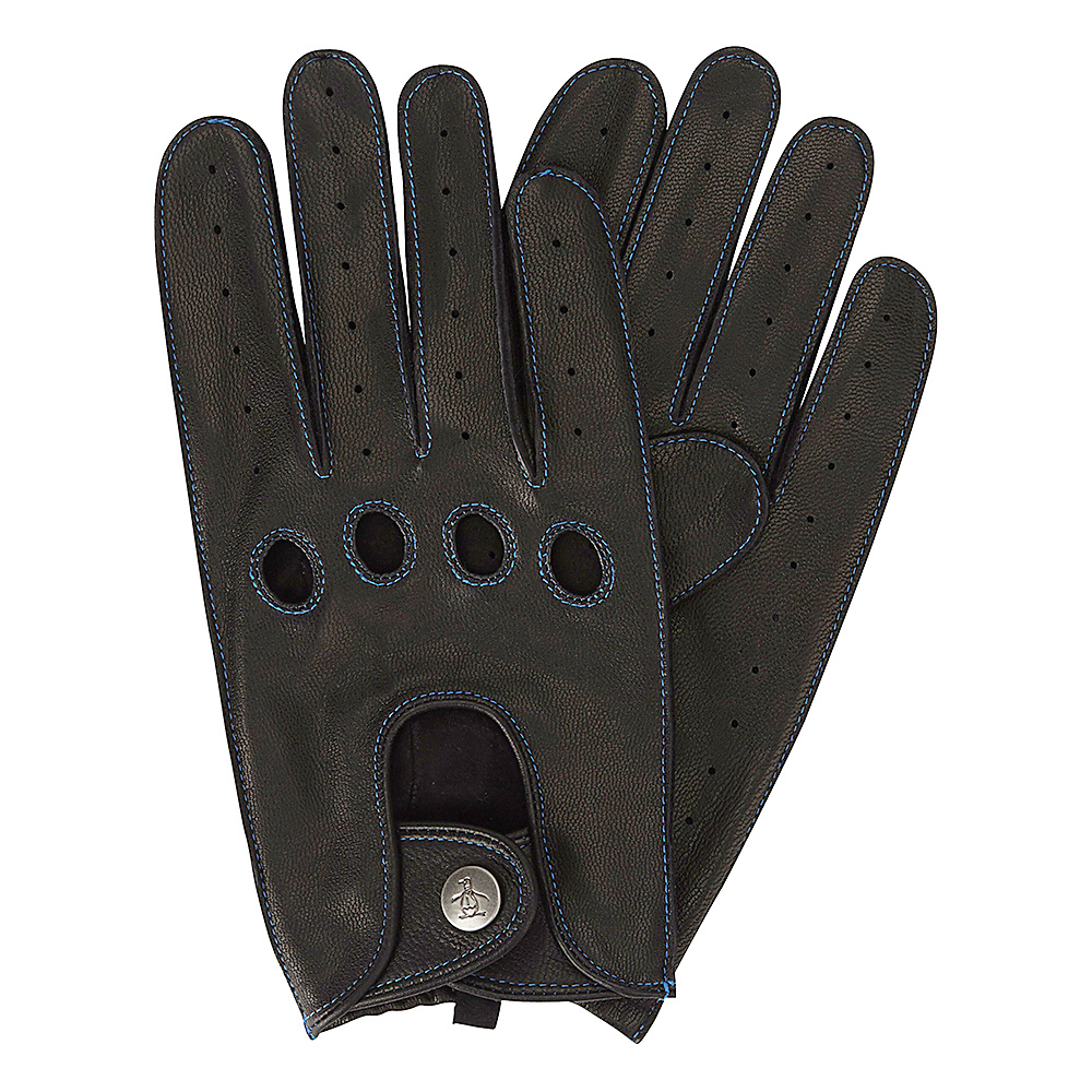 Original Penguin Sheepskin Driving Gloves Black Large Original Penguin Hats Gloves Scarves