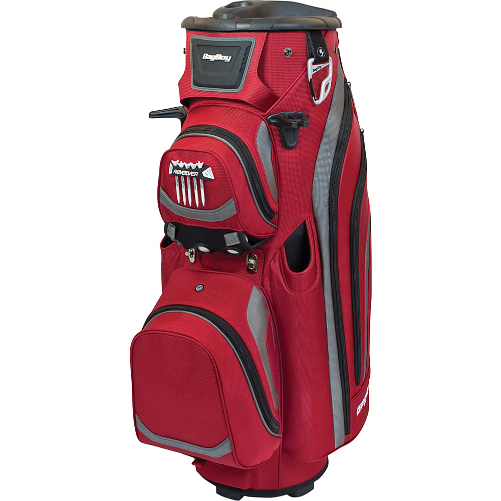 Bag Boy Revolver LTD Cart Bag Red Silver Bag Boy Golf Bags