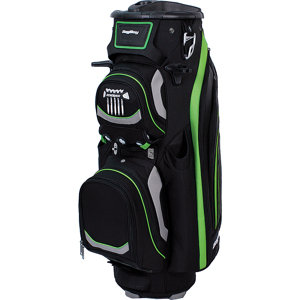 Bag Boy Revolver LTD Cart Bag Black Silver Lime Bag Boy Golf Bags