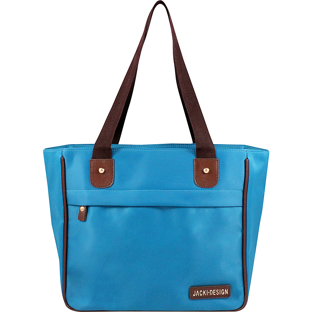 Jacki Design Essential Tote Bag Blue Jacki Design Fabric Handbags