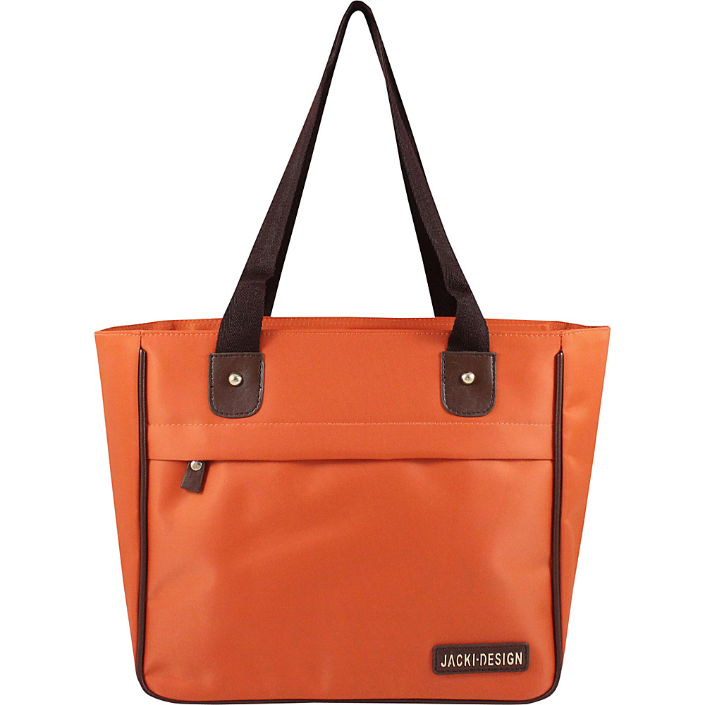 Jacki Design Essential Tote Bag Orange Jacki Design Fabric Handbags