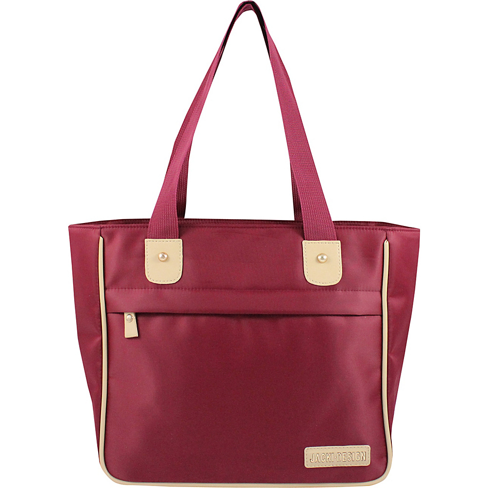 Jacki Design Essential Tote Bag Red Jacki Design Fabric Handbags