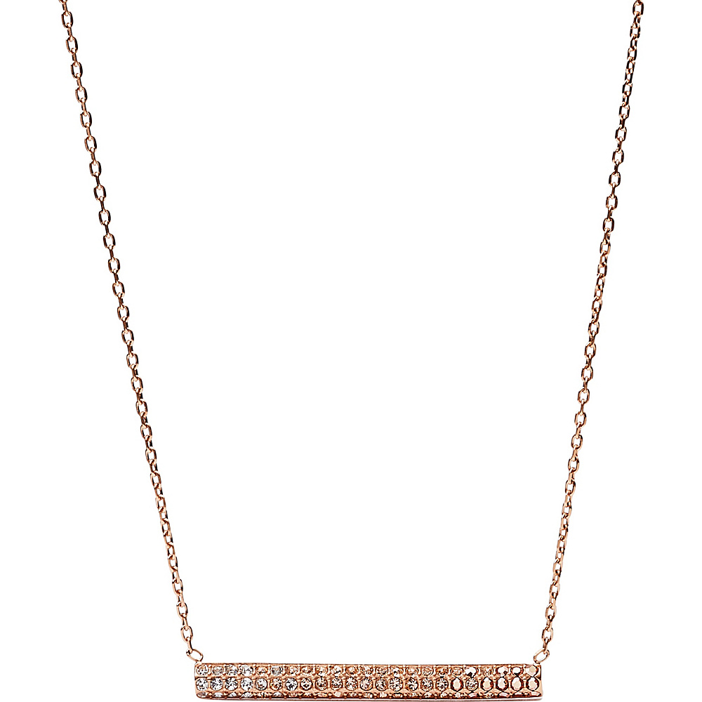 Fossil Ombre Tube Necklace Rose Gold Fossil Other Fashion Accessories
