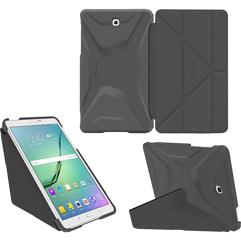 rooCASE Samsung Galaxy Tab S2 9.7 Case Origami Slim Shell Cover Grey rooCASE Laptop Sleeves
