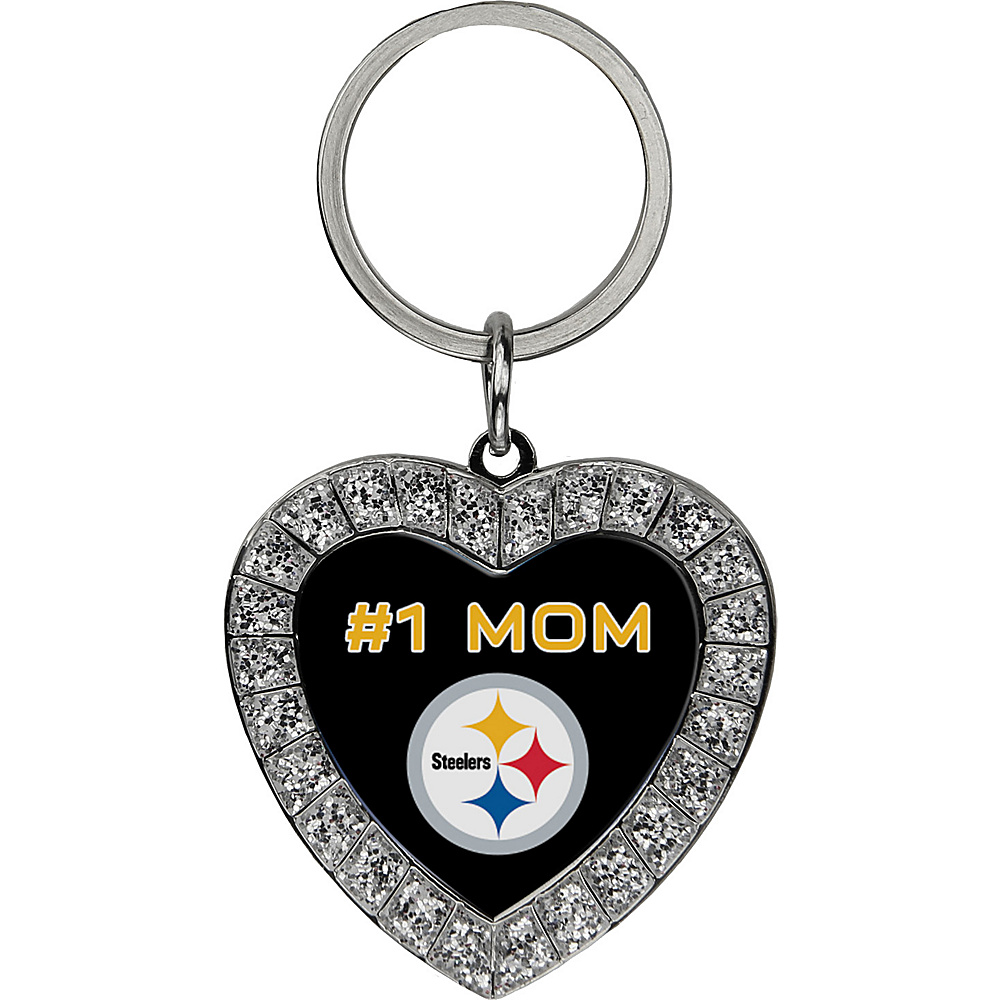 Luggage Spotters NFL Pittsburgh Steelers 1 Mom Rhinestone Key Chain Yellow Luggage Spotters Women s SLG Other