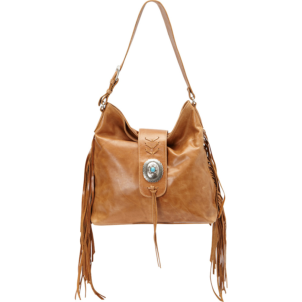 American West Seminole Soft Slouch Shoulder Bag Deerskin American West Leather Handbags