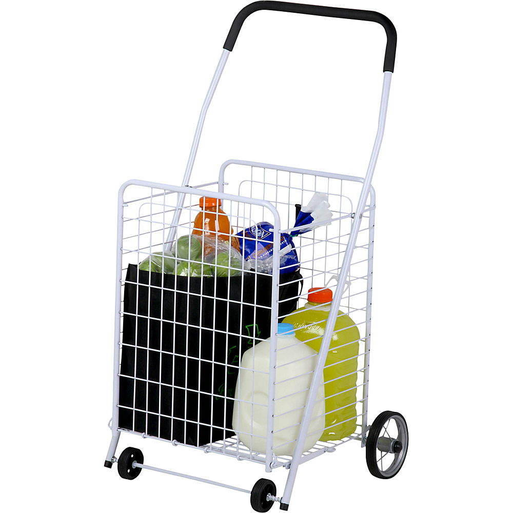 Honey Can Do 4 Wheel Utility Cart white Honey Can Do Luggage Accessories