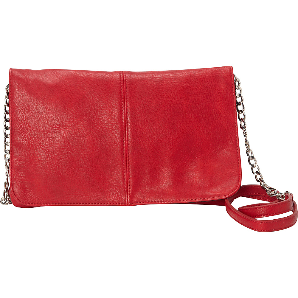 HButler The Mighty Purse Flap Crossbody Bag Red HButler Manmade Handbags