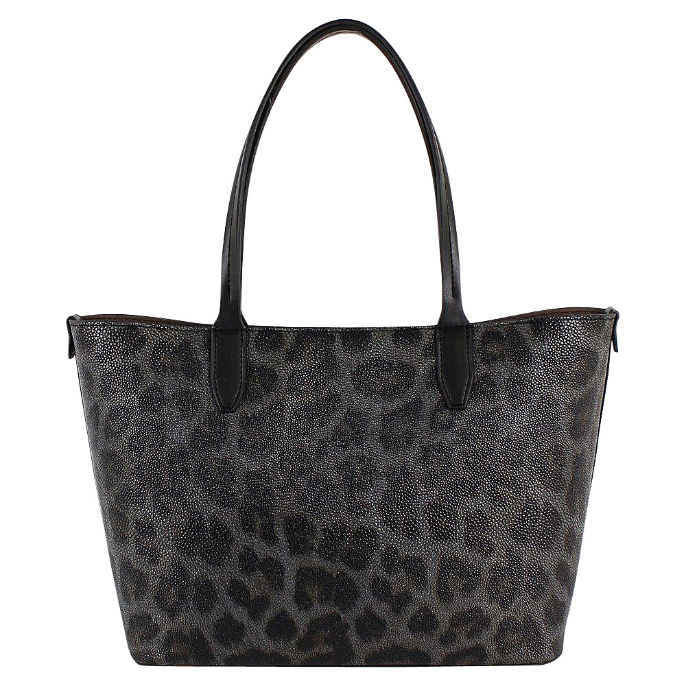 Emilie M Rebecca Tote Grey Leopard Emilie M Manmade Handbags