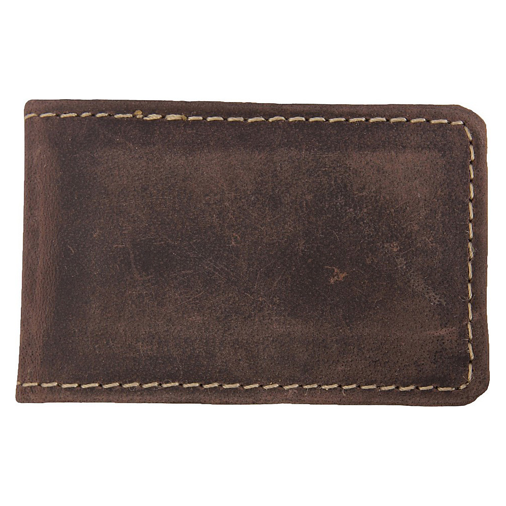 Canyon Outback Wilson Canyon Leather Money Clip Distressed Brown Canyon Outback Mens Wallets