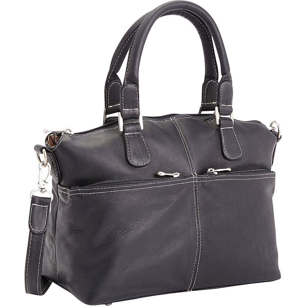 Royce Leather Colombian Leather Weekender Travel Duffel Black Royce Leather Leather Handbags
