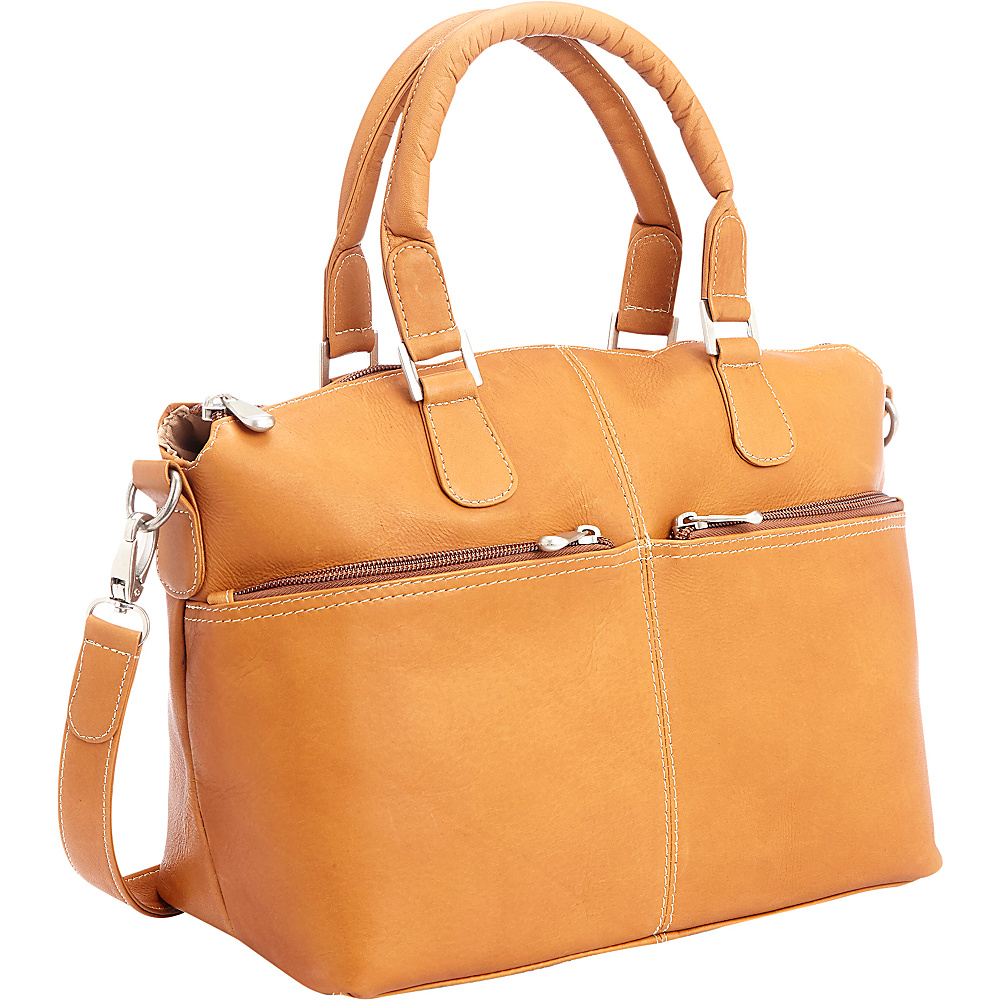 Royce Leather Colombian Leather Weekender Travel Duffel Tan Royce Leather Leather Handbags
