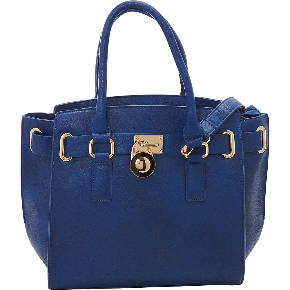SW Global Karel Satchel Bag Blue SW Global Manmade Handbags