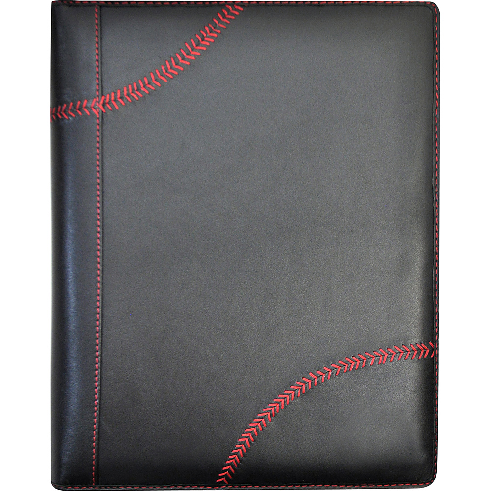 Rawlings Baseball Stitch Padfolio and Tablet Case Black Rawlings Business Accessories