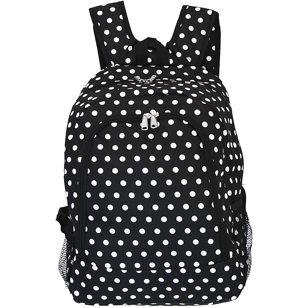 World Traveler Dots 16 Multipurpose Backpack Black White Dot World Traveler Everyday Backpacks