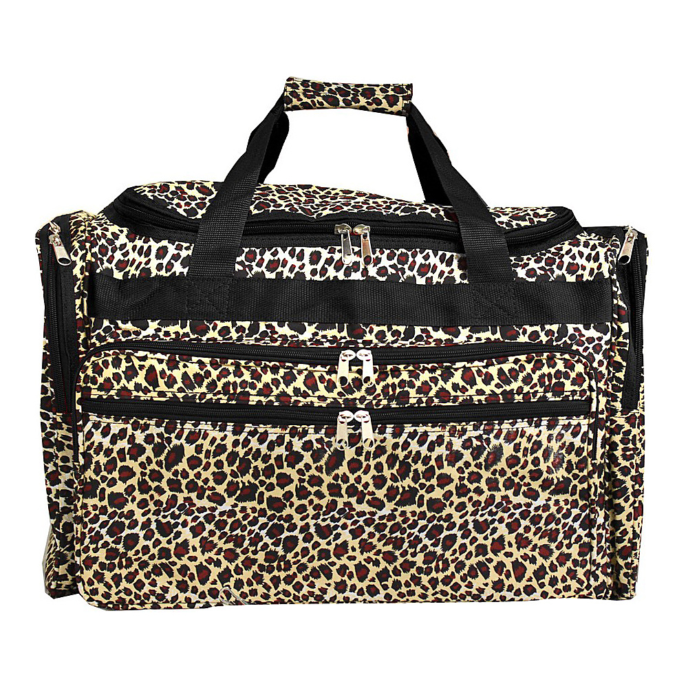 World Traveler Leopard 19 Shoulder Duffle Bag Leopard World Traveler Rolling Duffels
