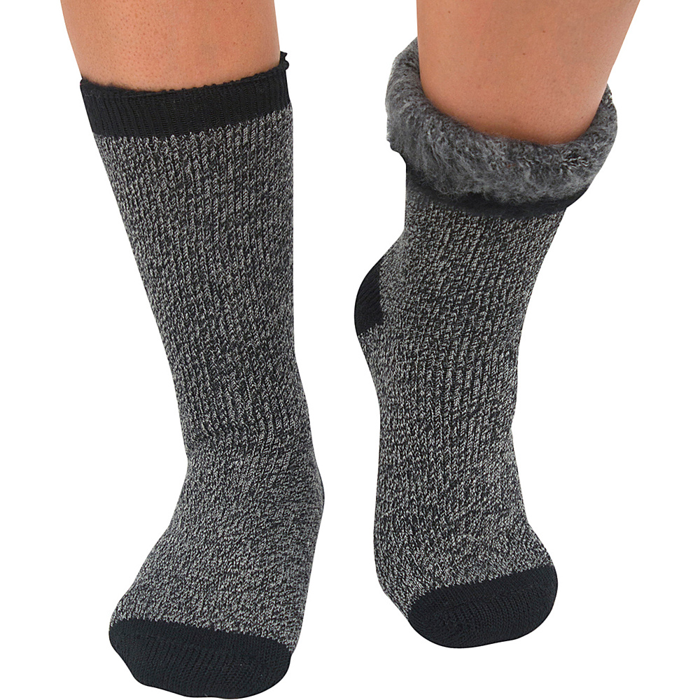 Magid Sole Solutions Ladies Mix Crew Black Magid Legwear Socks