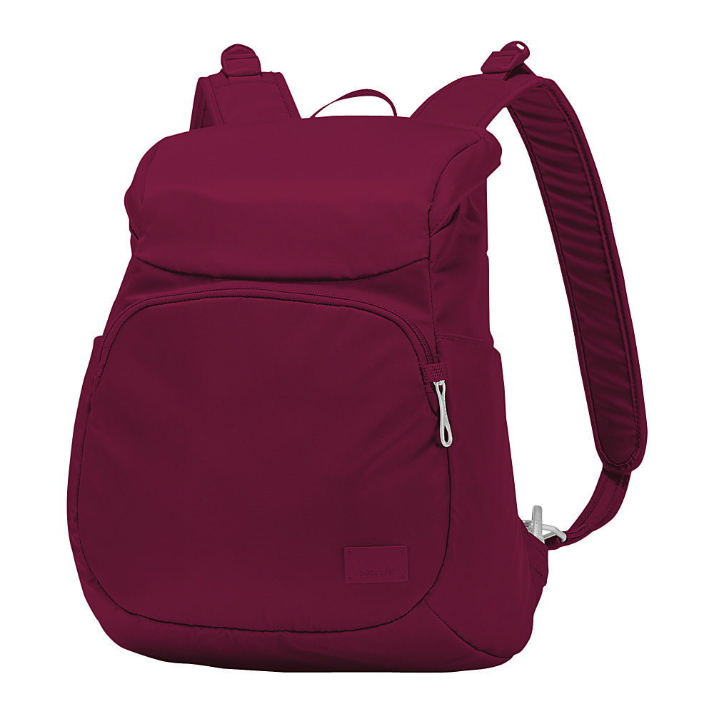 Pacsafe Citysafe CS300 Anti Theft Compact Backpack Cranberry Pacsafe Fabric Handbags