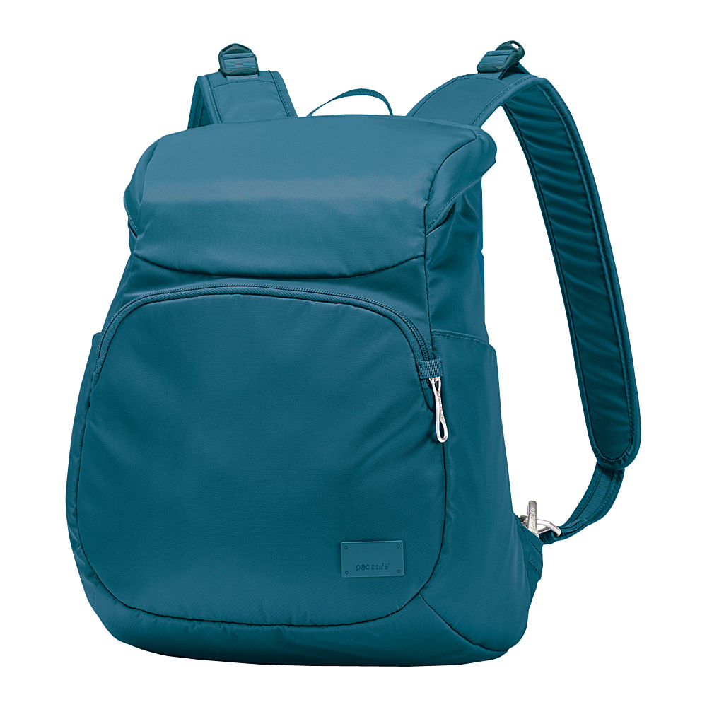 Pacsafe Citysafe CS300 Anti Theft Compact Backpack Teal Pacsafe Fabric Handbags