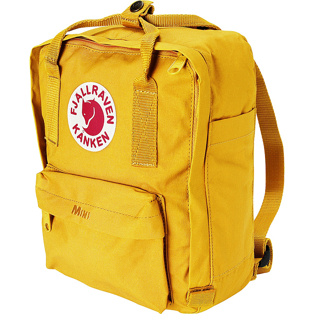 Fjallraven Kanken Mini Backpack Warm Yellow Fjallraven Everyday Backpacks