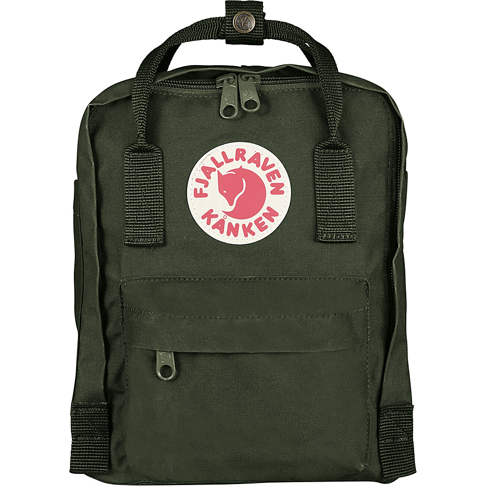 Fjallraven Kanken Mini Backpack Forest Green Fjallraven Everyday Backpacks