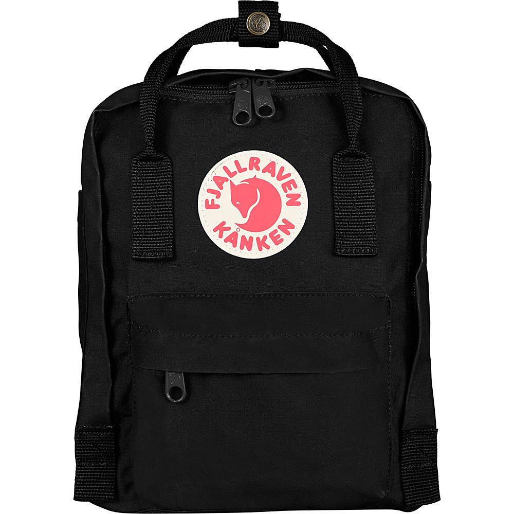 Fjallraven Kanken Mini Backpack Black Fjallraven School Day Hiking Backpacks