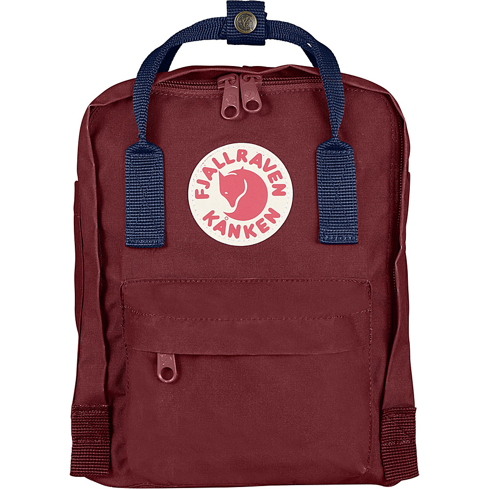 Fjallraven Kanken Mini Backpack Ox Red Royal Blue Fjallraven Everyday Backpacks