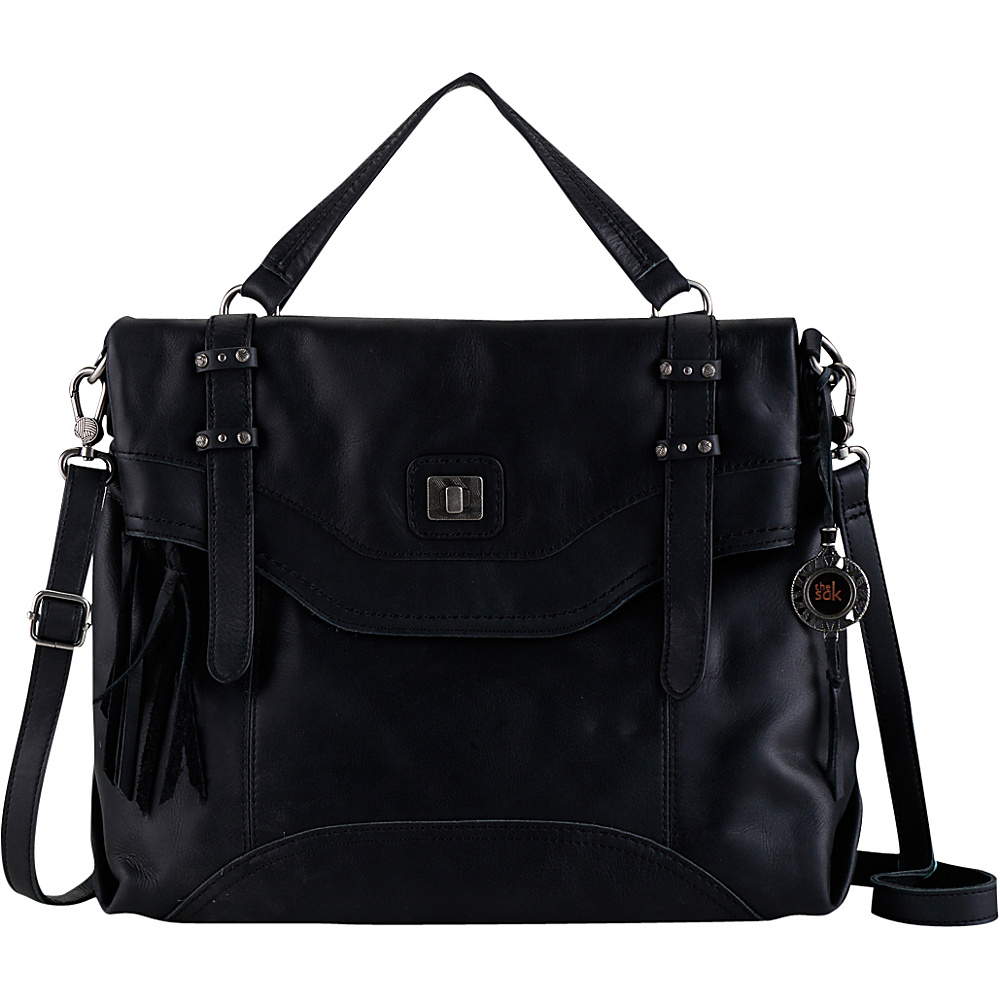 The Sak Sycamore Messenger Black The Sak Leather Handbags