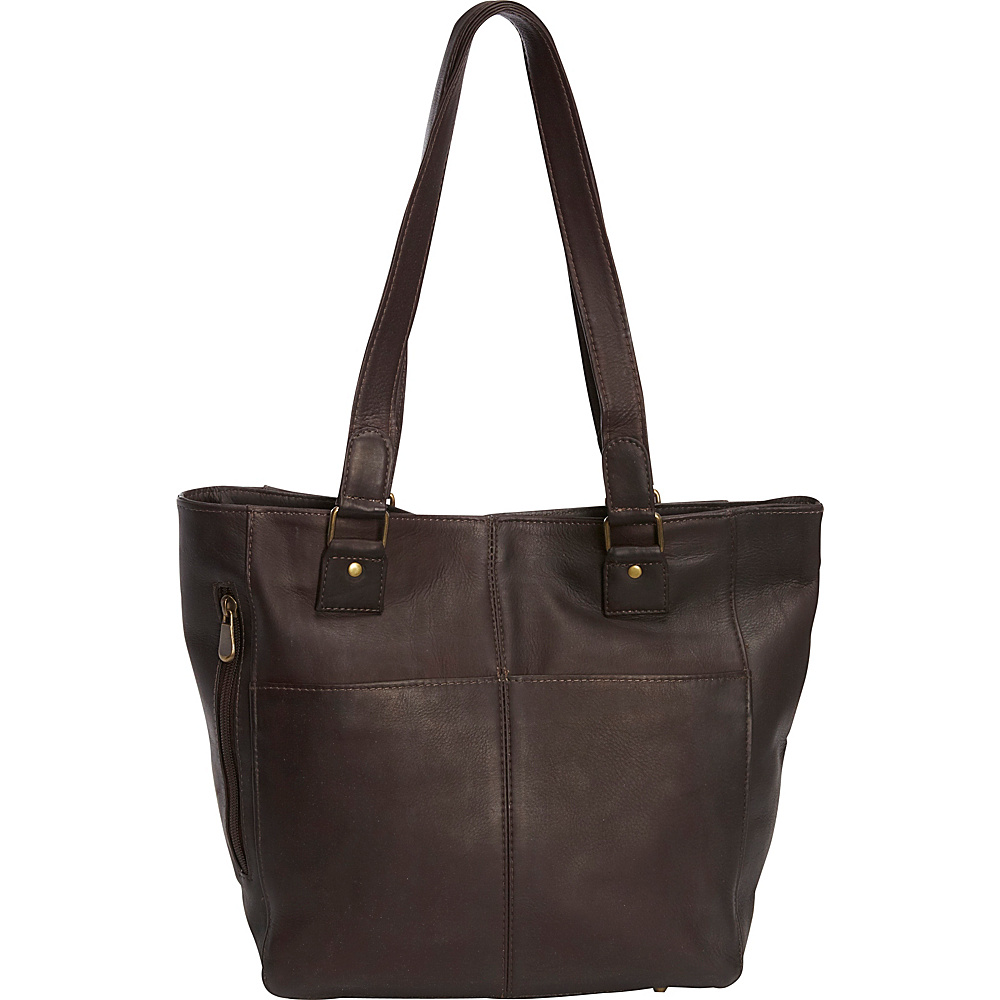 Le Donne Leather Garrowby Tote Cafe Le Donne Leather Leather Handbags