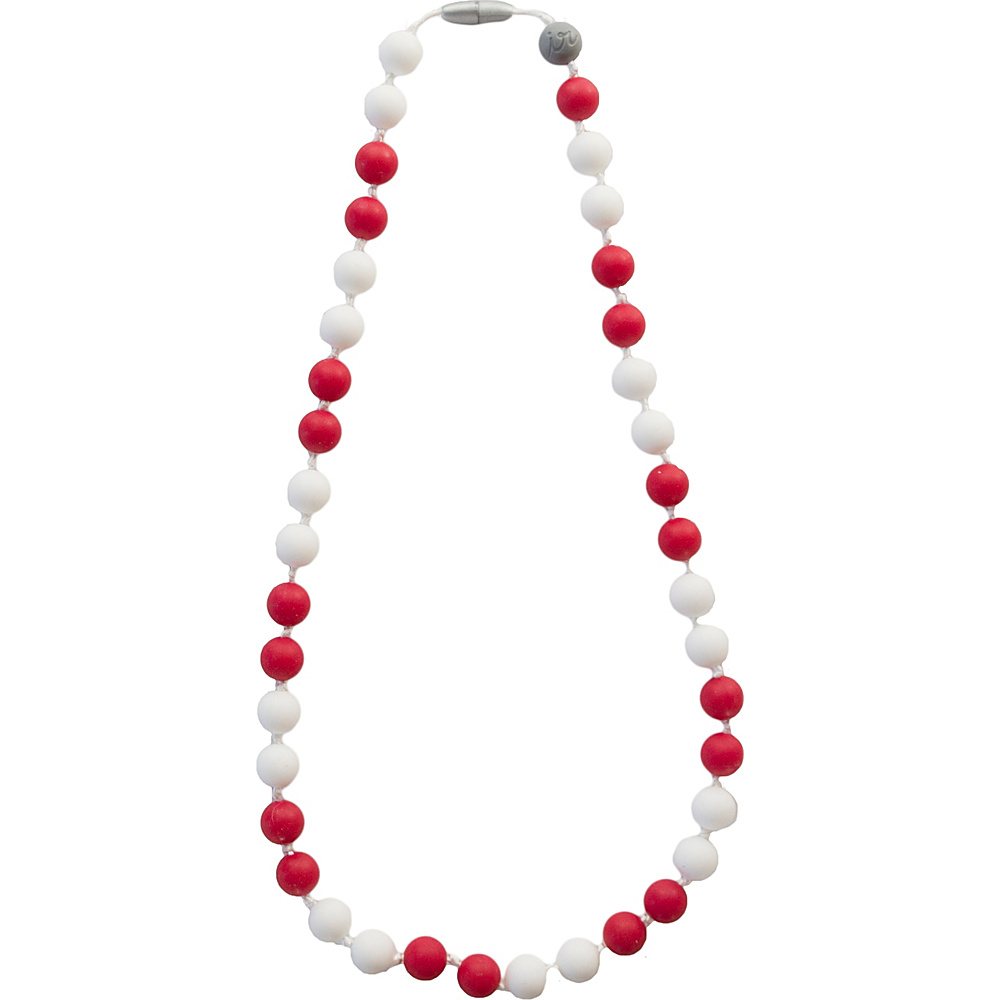Itzy Ritzy Teething Happens Round Bead Necklace Game Day Red Itzy Ritzy Diaper Bags Accessories