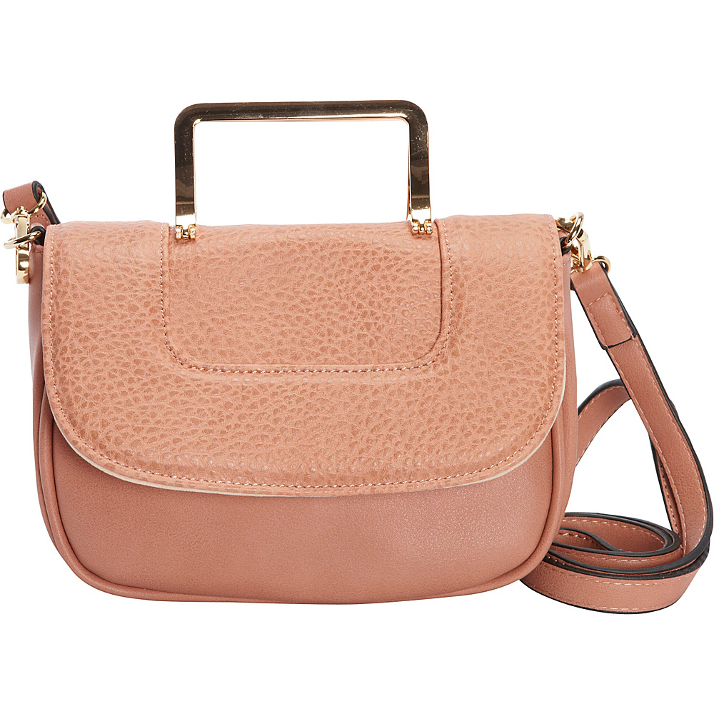 Diophy Convertible Crossbody Rusty Pink Diophy Manmade Handbags