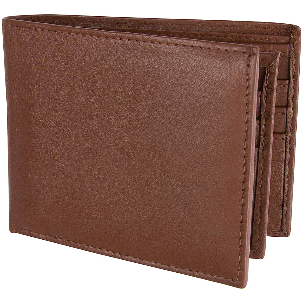 Access Denied Men s Genuine Leather RFID Blocking Secure Wallet 10 Card Slots ID Theft Protection Tan Brown Access Denied Men s Wallets