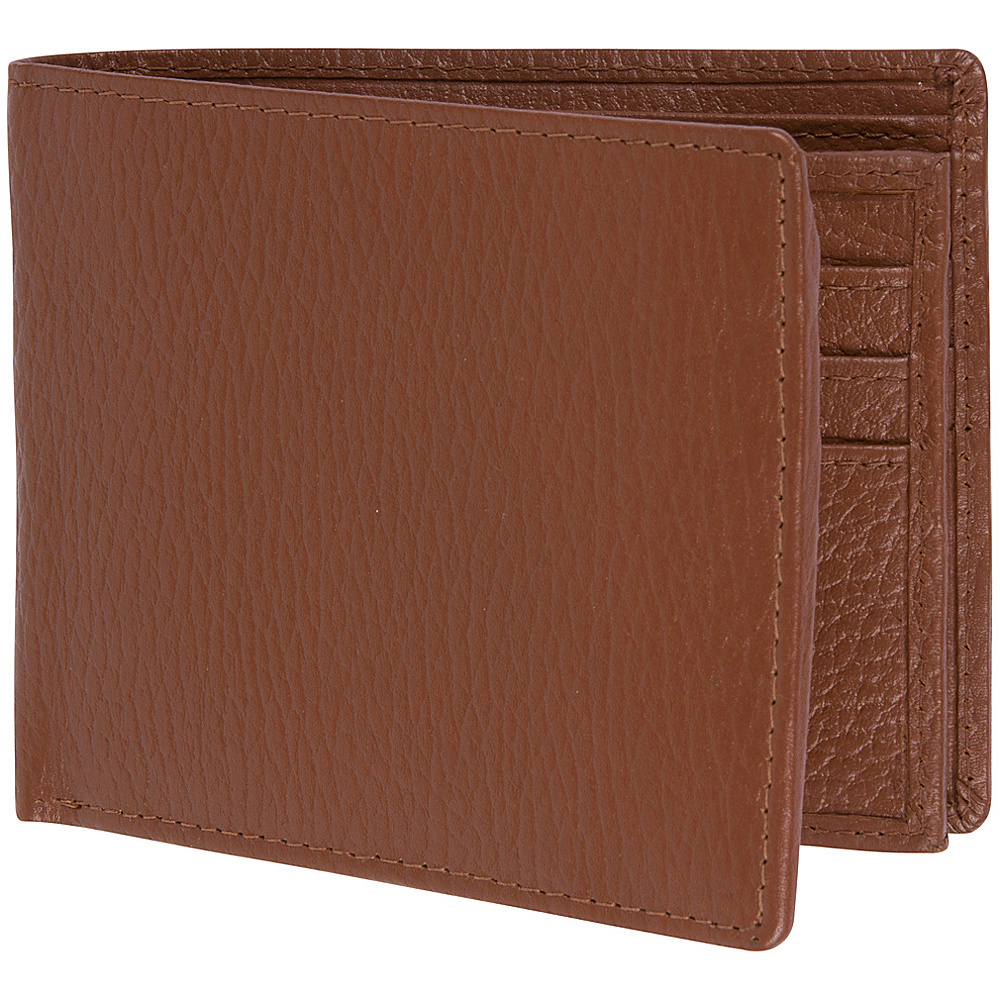 Access Denied Men s Genuine Leather RFID Blocking Secure Wallet 10 Card Slots ID Theft Protection Tan Pebble Access Denied Men s Wallets