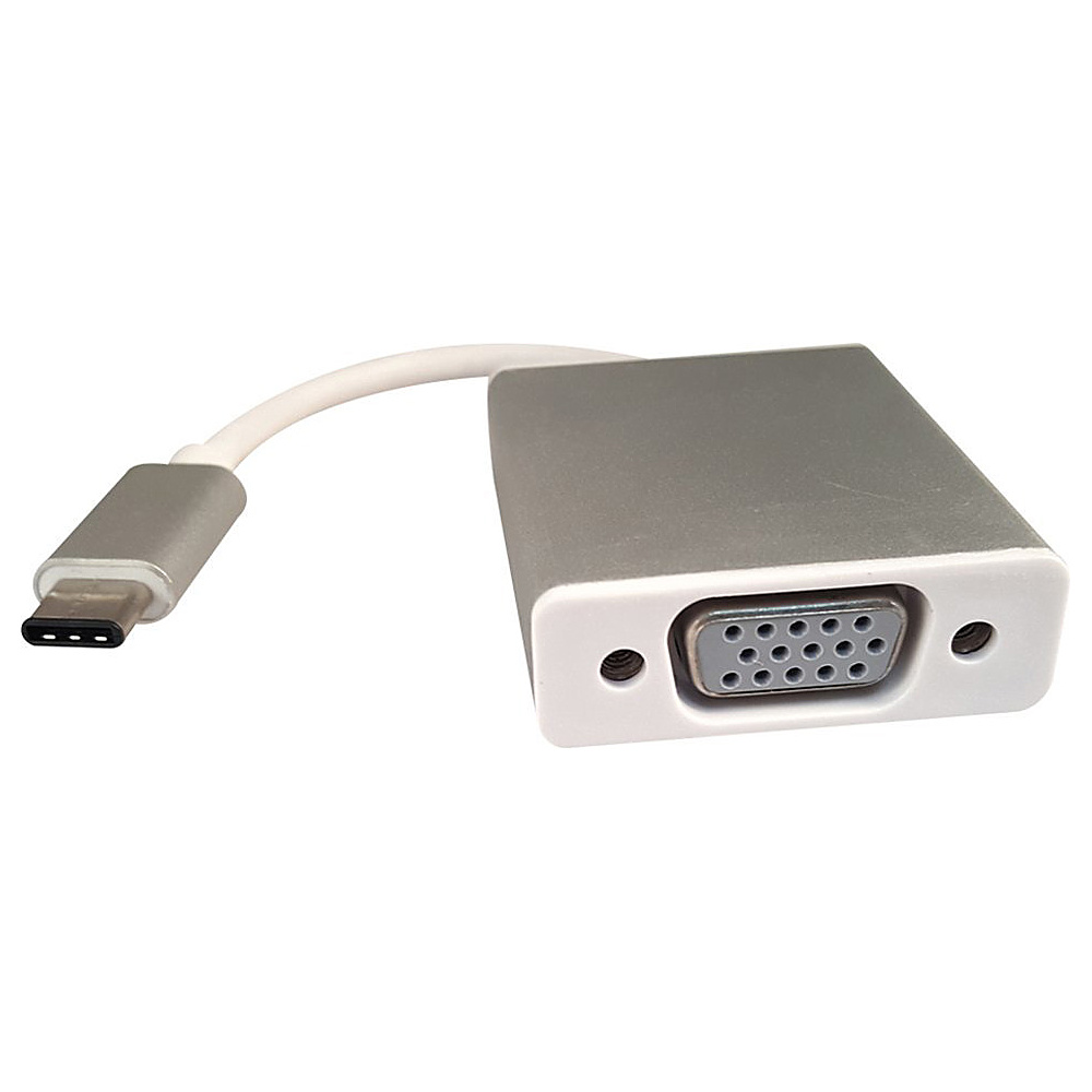 Rhino USB TYPE C Male to VGA Port Female Silver Rhino Electronic Accessories