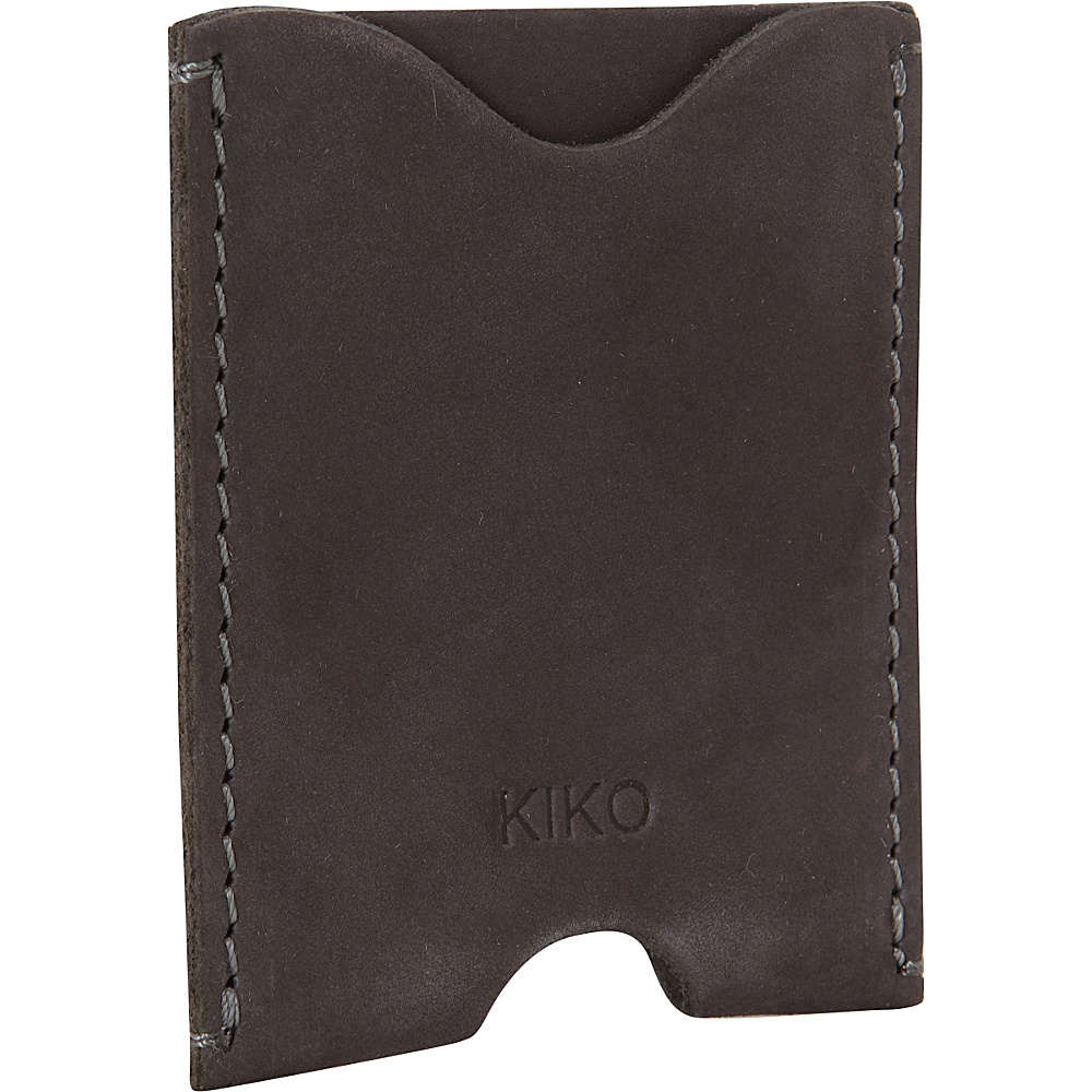 Kiko Leather Double Sided Card Case Brown Kiko Leather Mens Wallets