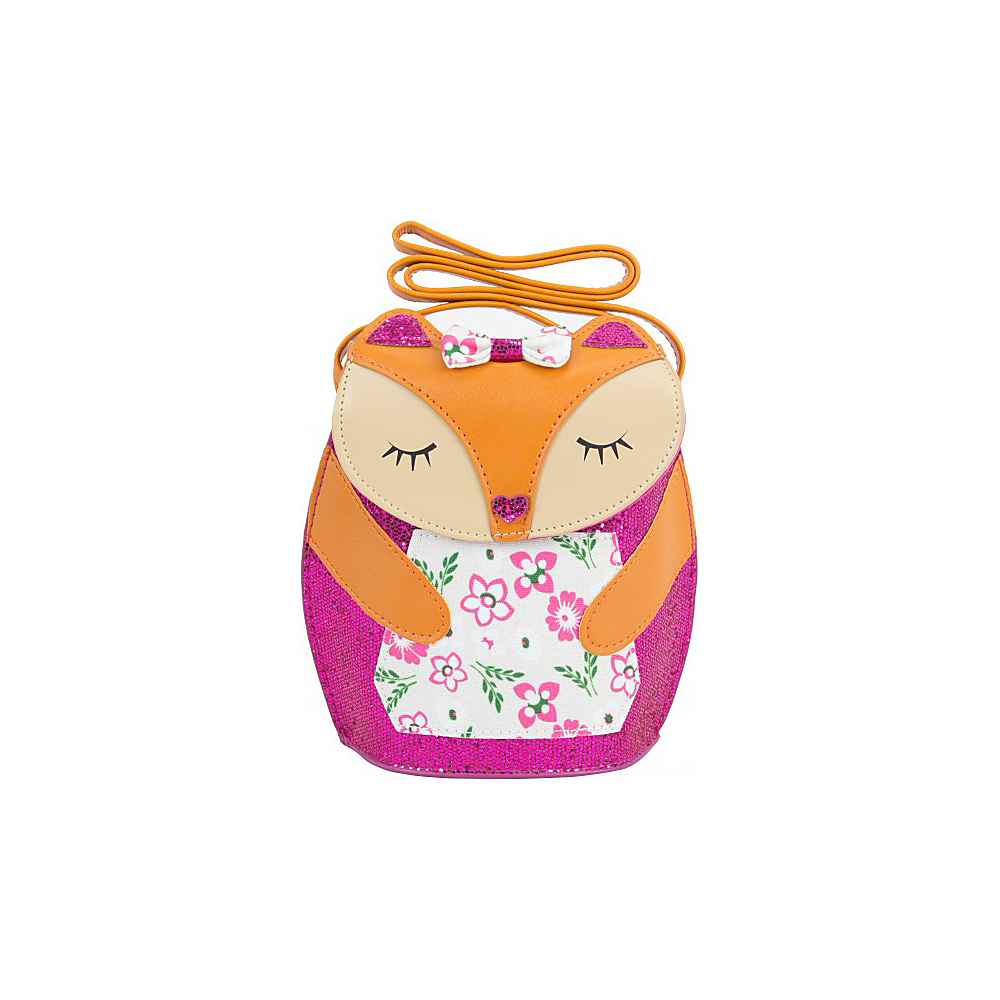 BJX Kids Mini Sleep Fox Novelty Crossbody Pink BJX Kids Manmade Handbags