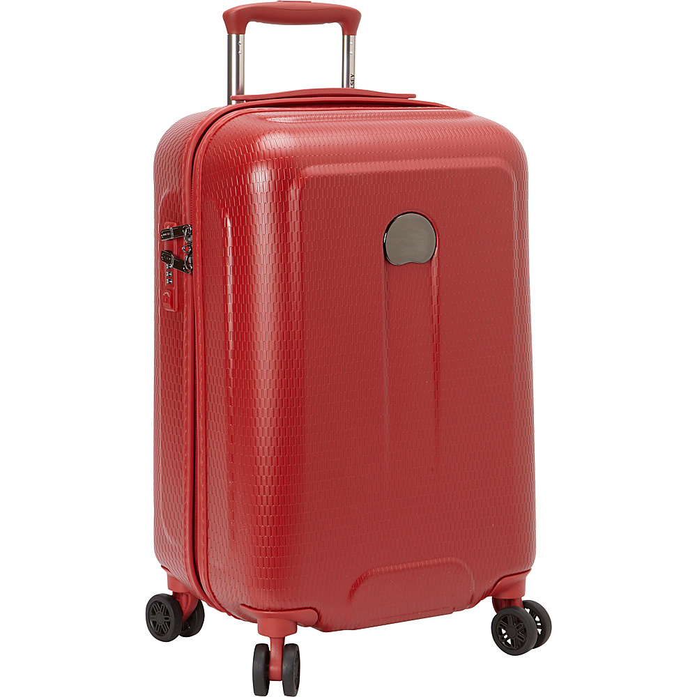 Delsey Embleme Carry on Spinner Trolley Red Delsey Hardside Carry On