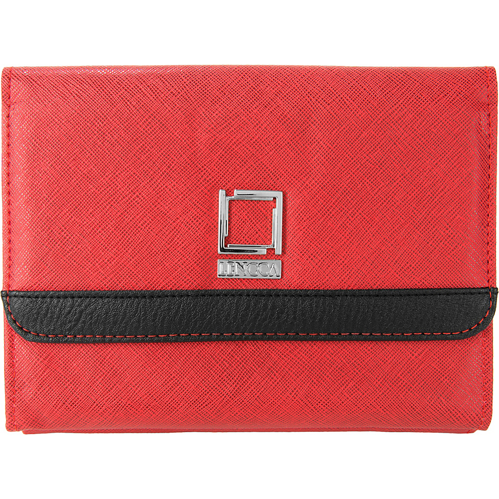 Lencca Nikina 3 in 1 Crossbody Clutch Shoulder Bag Red Lencca Fabric Handbags