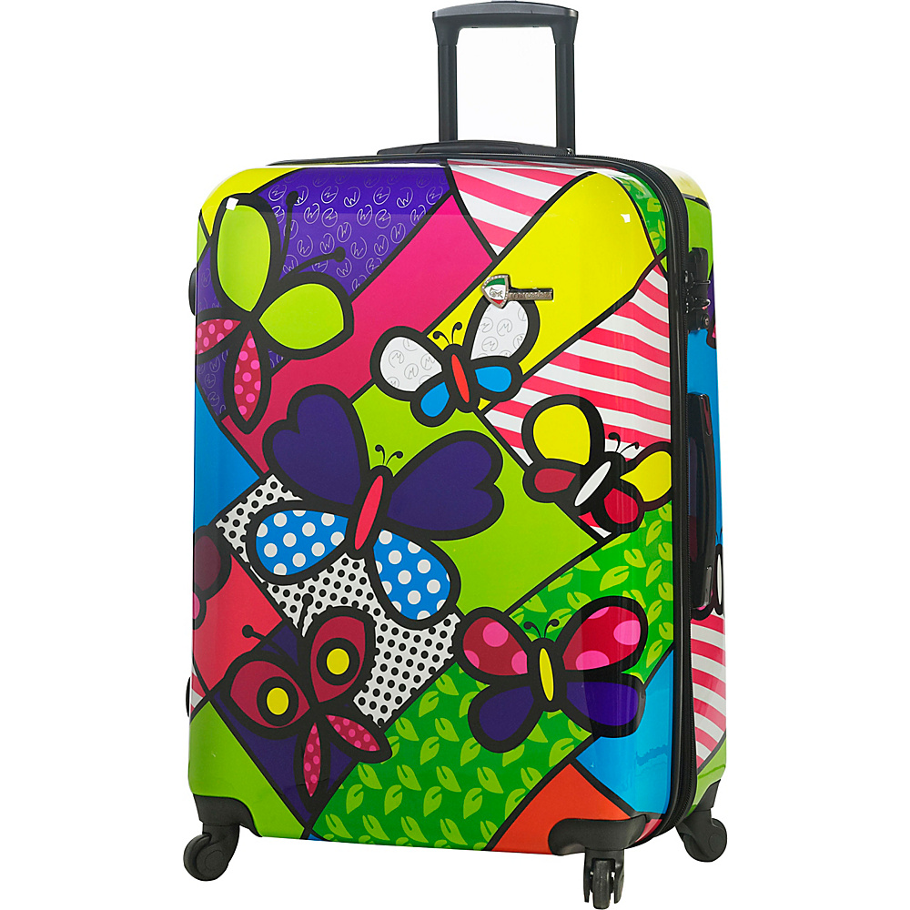 Mia Toro ITALY Butterflies 28 Luggage Multicolor Mia Toro ITALY Hardside Luggage