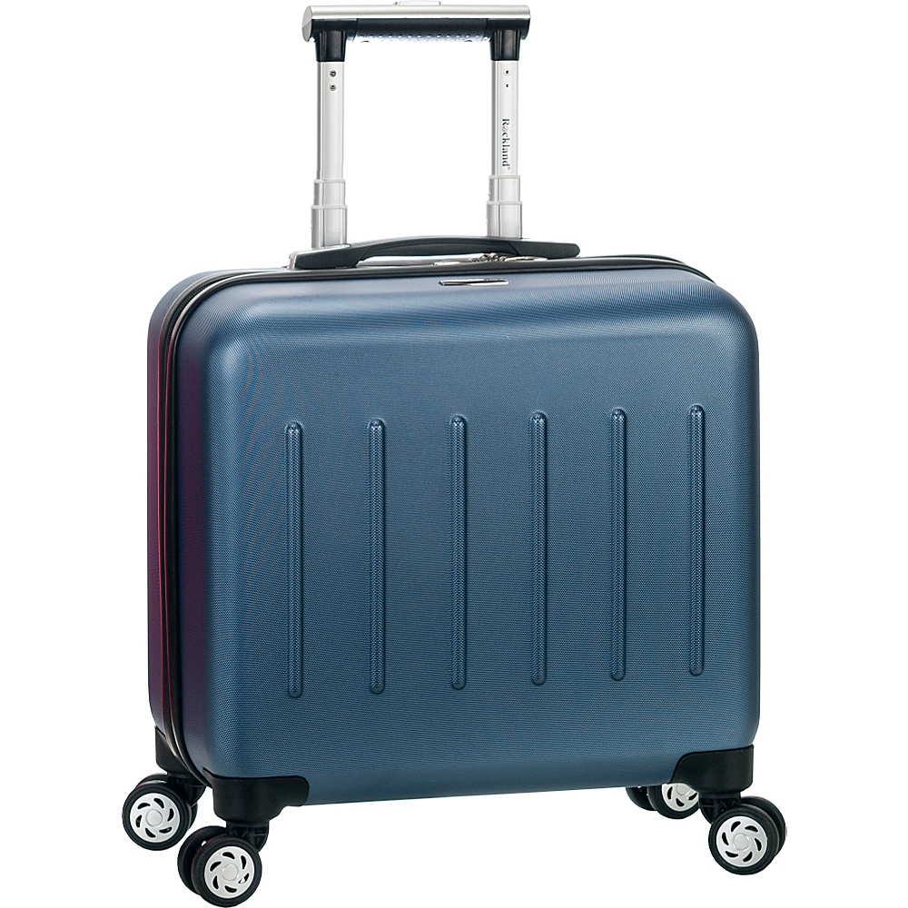 Rockland Luggage Pelican Hill Rolling Laptop Case Blue Rockland Luggage Wheeled Business Cases