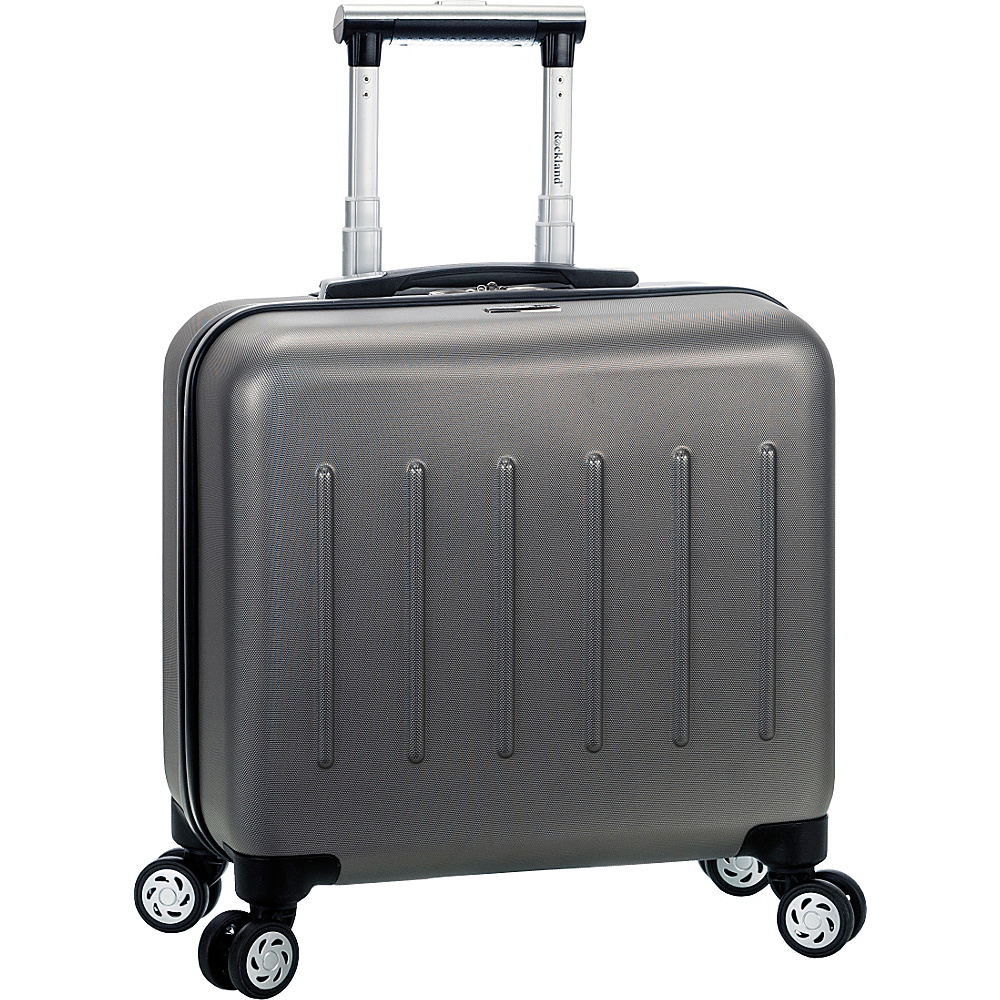 Rockland Luggage Pelican Hill Rolling Laptop Case Silver Rockland Luggage Wheeled Business Cases