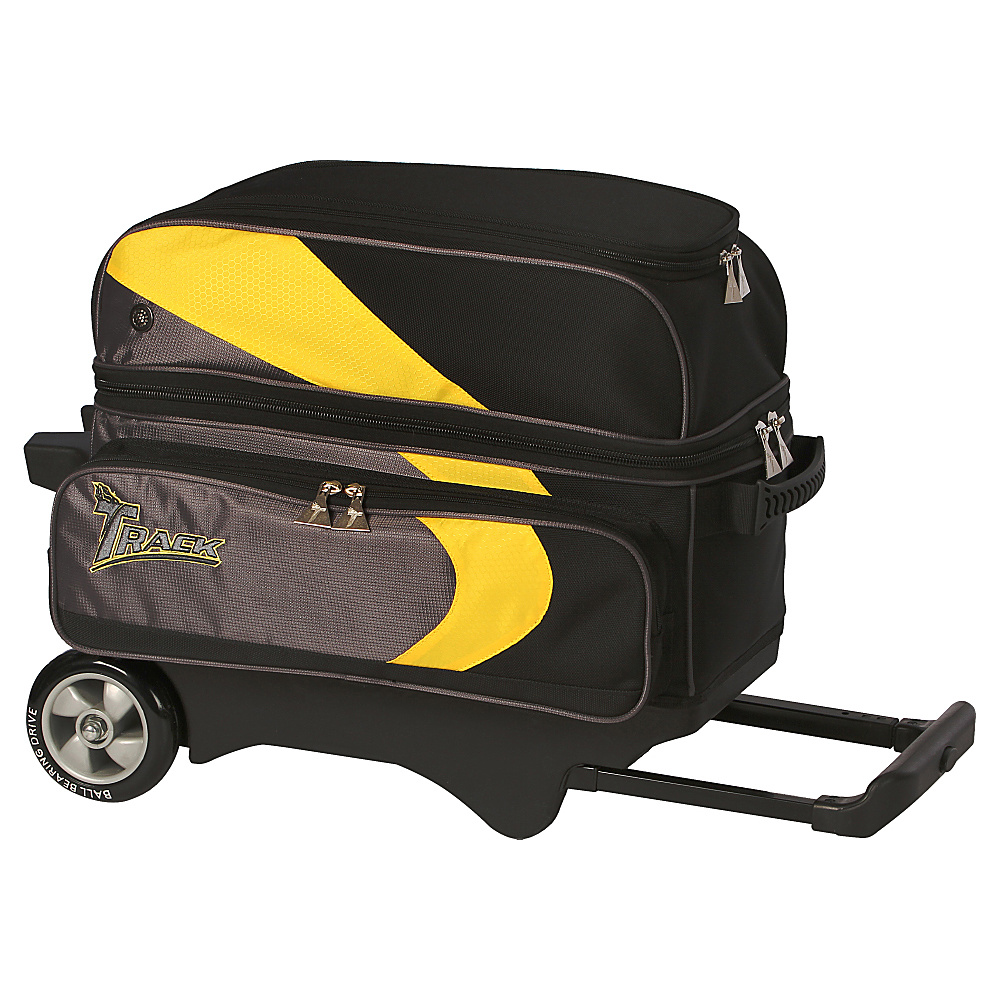 Track Premium Player Two Ball Roller Yellow Grey Black Track Bowling Bags
