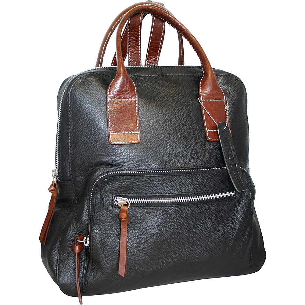 Nino Bossi Eleanor Rigby Backpack Handbag Black Nino Bossi Leather Handbags